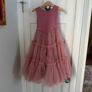 Pink Sleeveless Tulle Dress